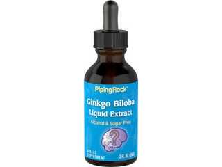 PRK-  Estratto liquido di Ginkgo Biloba senza alcool, flacone contagocce da 2 fl oz (59 ml).